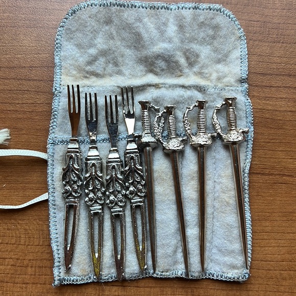 Miniature Cocktail Forks Set - Picture 1 of 1